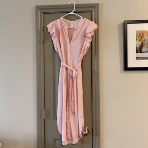 Gap Blush Ruffle Dress